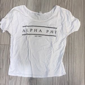 Super cute white slouch shirt!